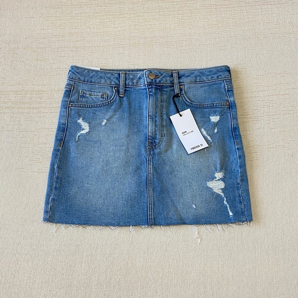 🥑NWT FOREVER 21 Vintage Denim Mini Skirt